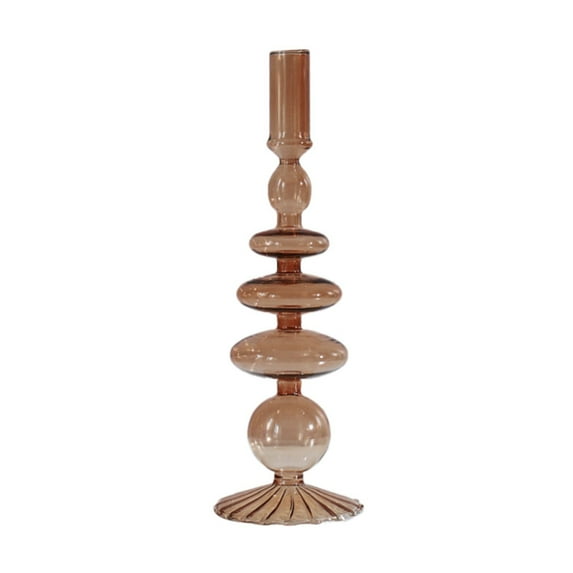 Clearance! Vase Set Zainafacai Christmas Ornaments Glass Candle Holder Artist Style Creative Vase Exquisite Desktop Ornament Vintage Colored Glass Candlestick Wedding Table Centerpieces Home Decor
