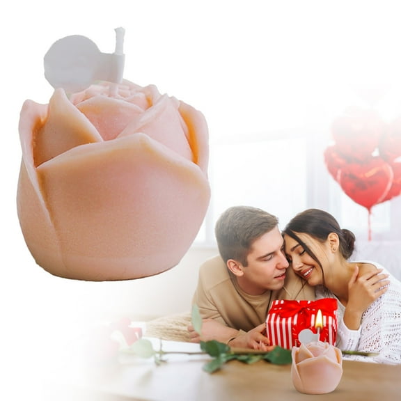 Clearance!Veeogra Mothers Day Decorations,Gifts For Women,Rose Shape Candles Special Night Candles for Women Handmade Tealight Candle for Anniversary Wedding Birthday Home Decoration,Candles,Pink