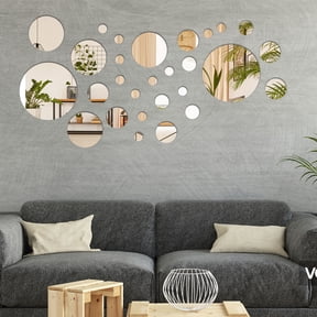 Clearance!Veeogra Wall Stickers,Wall Decals,Sticker Decoration Silver Sofa Mural Flower Home Wall Acrylic Wall Art Home Decor,Wall Decor Living Room,Bathroom Wall Decor,Silver