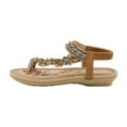 thumbnail image 1 of Clearance VerPetridure Bohemian Flat Flower Rhinestone Sandals Outer Beach Sandals, 1 of 7