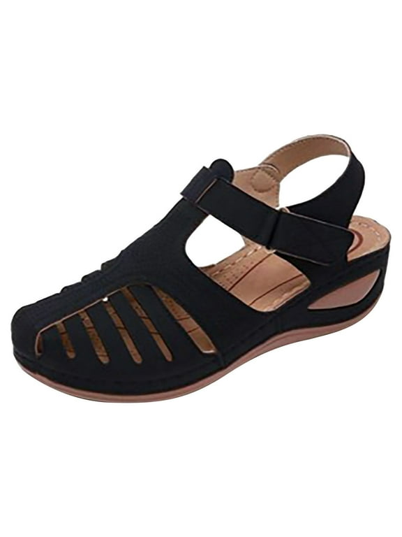 Hvyesh womens sandals closed toe sandals for women bohemian casual