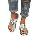 thumbnail image 1 of Clearance VerPetridure Flip Flops for Women Rhinestone Sandals Flat Beach Sandals And Slippers Women, 1 of 4