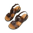 thumbnail image 1 of Clearance VerPetridure Sandals For Women Casual Summer British Style Women's Shoes Flower Sandals Women's Flat Sandals Shoes, 1 of 9