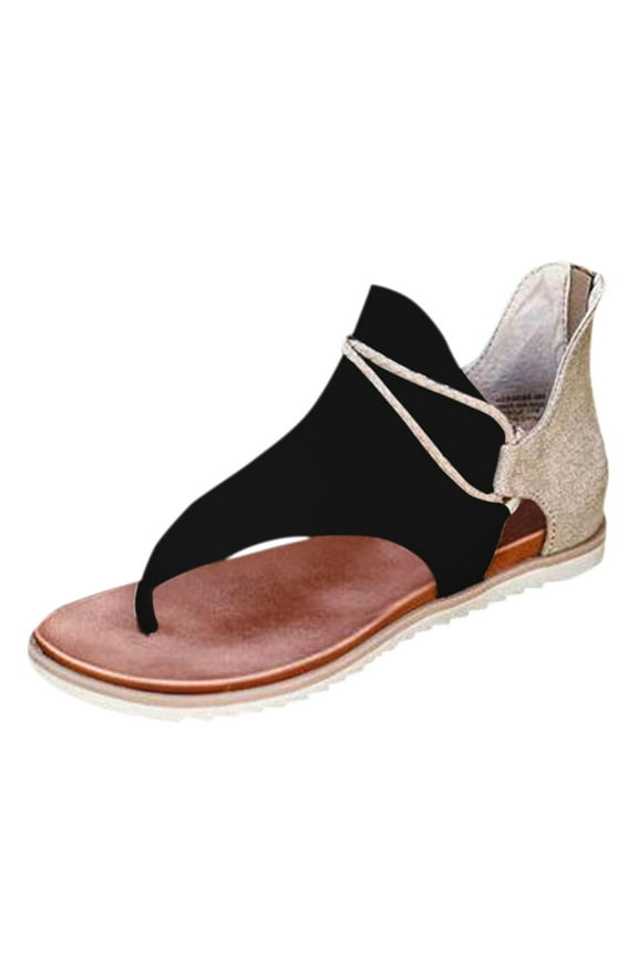Wedge Sandals for Women Open Toe Platform Flip Flop Sandals Casual Summer Herringbone Split-Toe Shoes