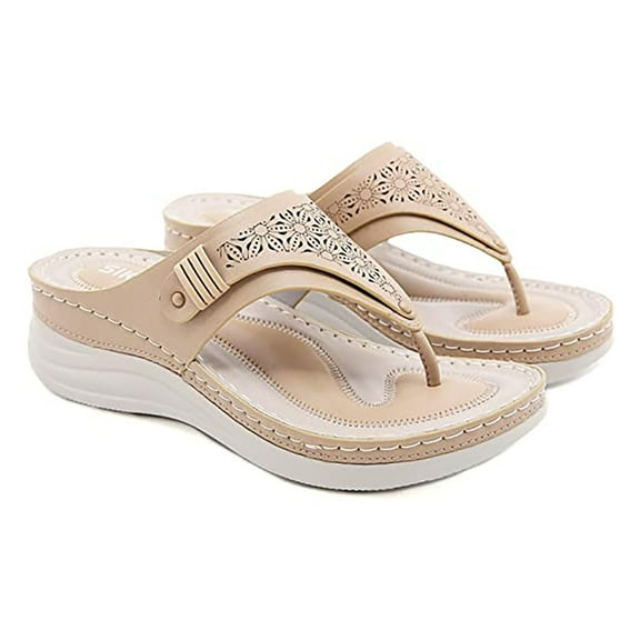 VerPetridure Women's Sandals Summer Casual Platform Sandals Thong Sandals Wedge Sandals High Heel Platform Sandals