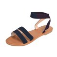 thumbnail image 1 of Clearance VerPetridure Women's Sandals Summer Casual Sandals Casual Footwear Solid Color Women's Sandals Summer Casual Sandals, 1 of 5