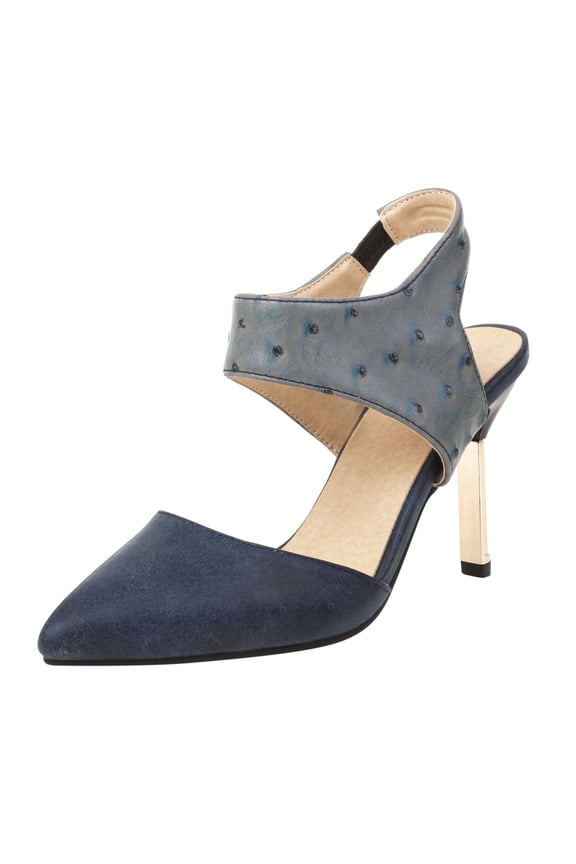 Women's Sandals Summer Casual Shoes Elastic Band Sandals Super High Heel Pointed Toe Casual Plaid Stilettos