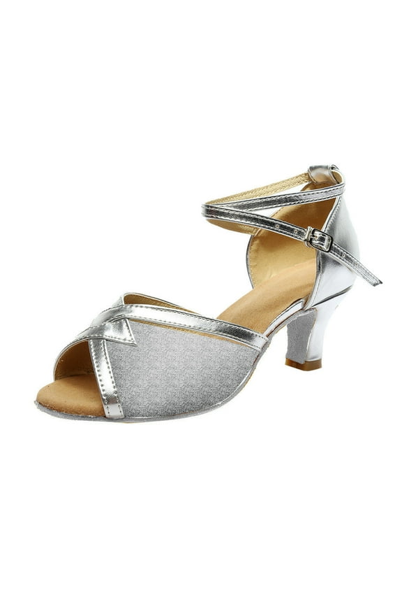 Women's Sandals Summer Casual Solid Rumba Waltz Prom Ballroom Latin Salsa Dance Shoes Sandals