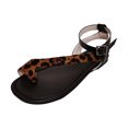thumbnail image 1 of Clearance VerPetridure Women's Sandals Summer Casual Toe Flat Buckle Leopard Sandals Thick-soled Fish Mouth Sandals And Sandals, 1 of 6