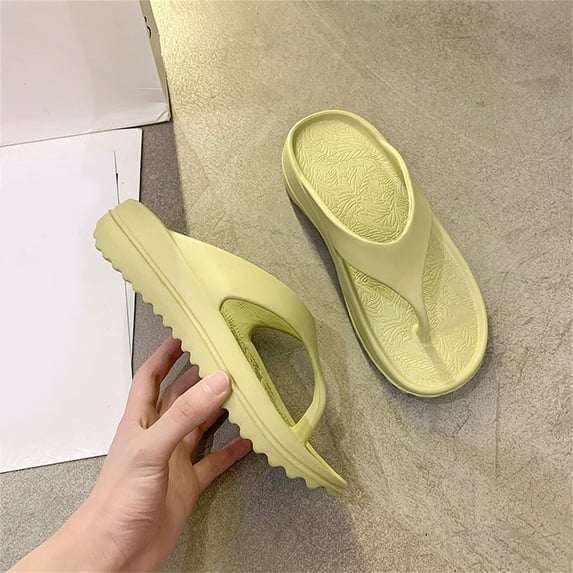 VerPetridure Women's Slides Flip Flops Orthotic Flip Flops With Arch Support Soft Thong Sand