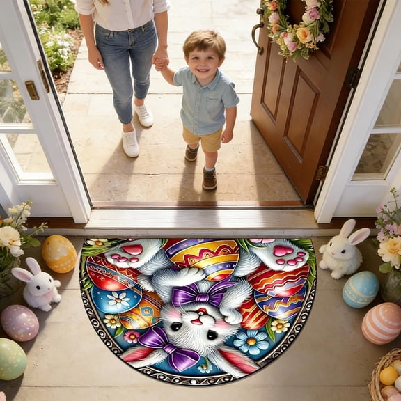 Clearance Vggrvlo Waterproof Traffic Guard Doormat Quick Dry Strong Backing Commercial Utility Rugs for Garage, Home, Low Profile Carpet Runner