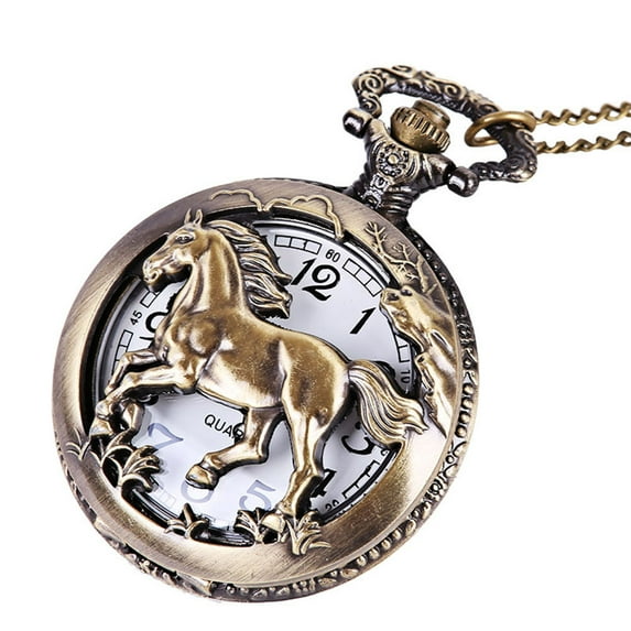 Up to 65% Clearance,Vintage Chain Retro The Greatest Pocket Watch Necklace For Grandpa Dad Gifts