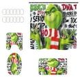 Clearance! WEANT Grinch Decorations for Home Grinch Shower Curtain