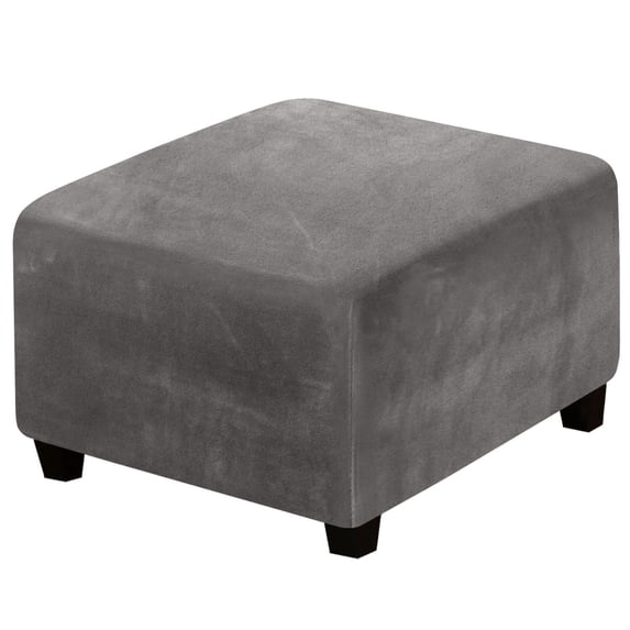 Clearance WOAHU Low stool protective cover,Velvet low stool cover,Square sofa cover, square footstool, protective storage stool, stretch pad, elastic bottom, solid velvet plush fabric