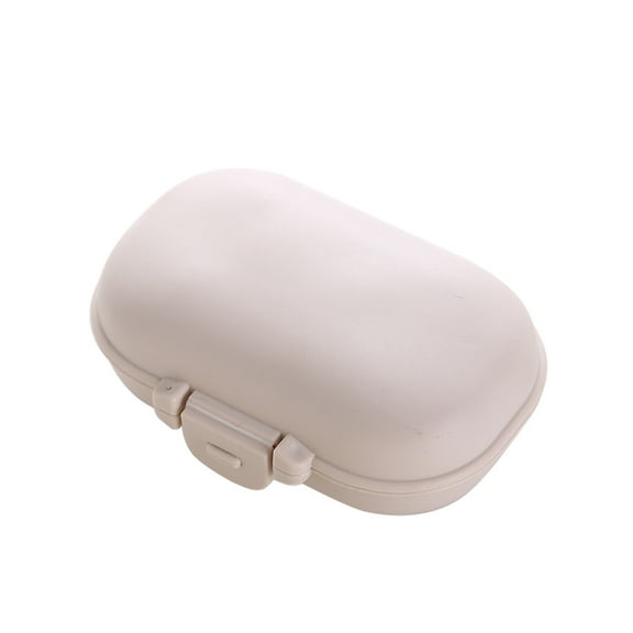 Clearance WOAHU Wall-mounted storage box,Storage rack,Daily Portable 4-Compartments Travel Medicine Organizer Moisture Proof Small Medicine Box For Pocket Purse