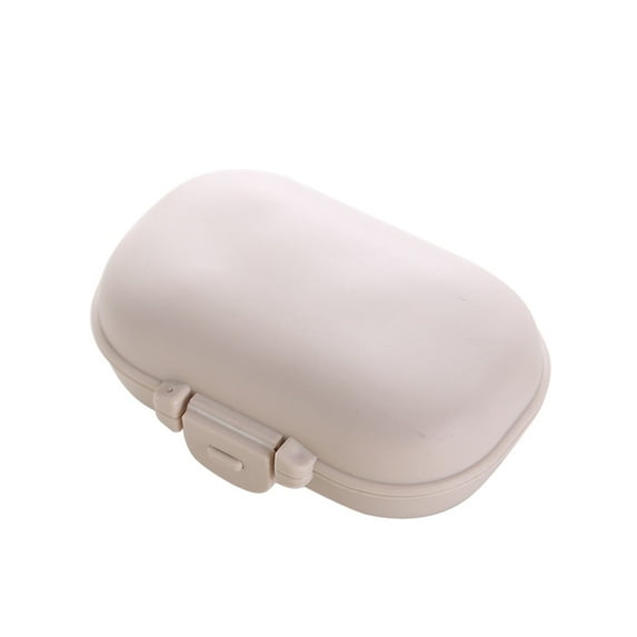 Clearance WOAHU Wall-mounted storage box,Storage rack,Daily Portable 4-Compartments Travel Medicine Organizer Moisture Proof Small Medicine Box For Pocket Purse