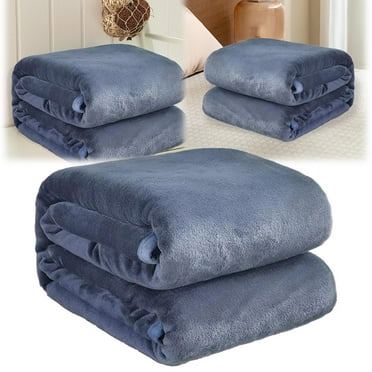 Clearance! WOCACHI Blanket Flannel Queen Blanket Luxurious and Comfortable Microfiber Plush Blanket