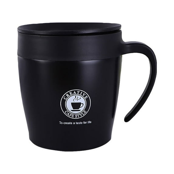 Clearance! Wall Steel Coffee Mug Insulated With Lid Water Cup Stainless Double Kitchen,Dining & Bar