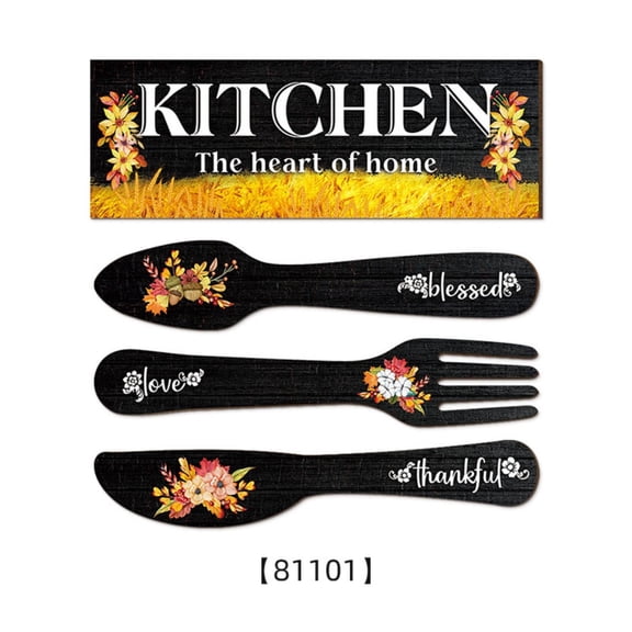 Clearance Wall stickers under $5,Wooden Wall Decor Sign Rustic Kitchen Dining Room Sign Customizable Message Wood Material Easy To Perfect Home Decor Gift