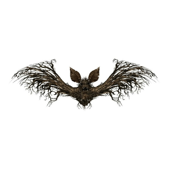 Clearance Wall stickers under $5,Halloween Decoration Scary Dead Tree With Bats Wall Stickers Creepy Peel And Stick Decals For Doors Home Classroom