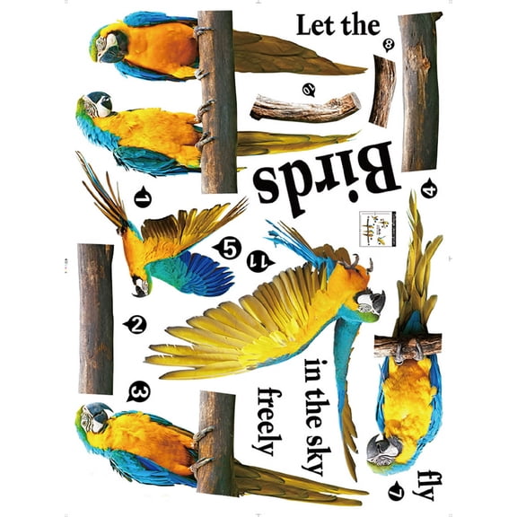 Clearance Wall stickers under $5,Sticker Stickers Creative Removable Decorative Wall 3D Home Decor