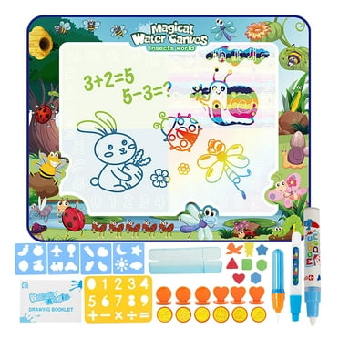 Clearance! Wanfds Kids Toddler Toys Ages 3-12+, Aqua Painting Drawing Mat Water Canvas Kids Painting Writing Doodle Board Toy Color Doodle Drawing 10ML(C)
