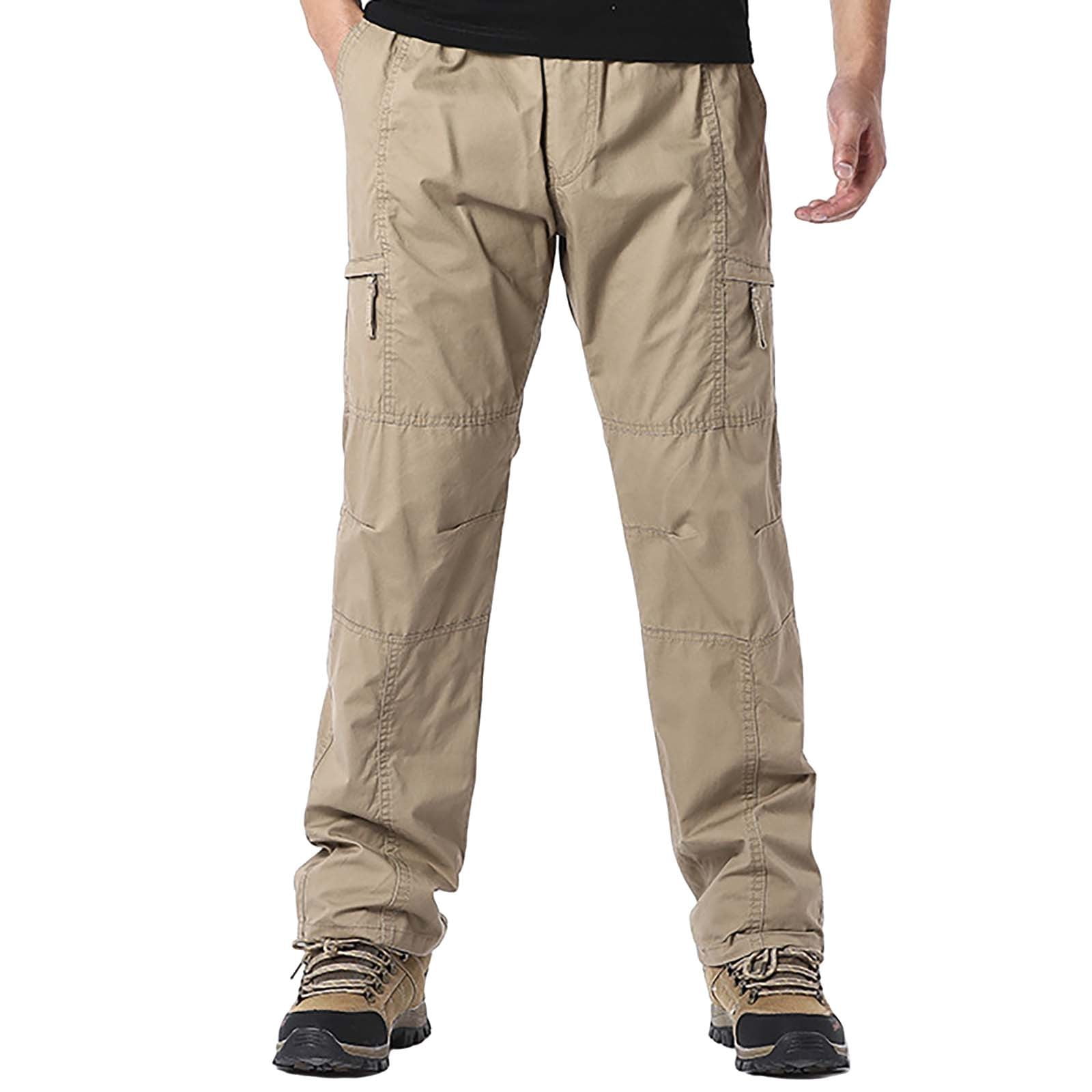 Clearance! Waoopa Cargo Men's Pants, Men's Casual Waisted Multi Pocket
