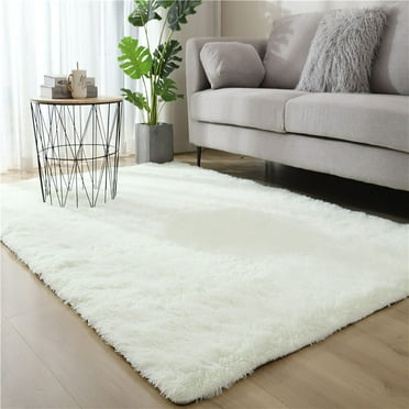 Clearance!Washable Fluffy Area Rug, Rectangular Anti-Slip Artificial Soft Plush Shag Carpet for Home Bedroom Living Room New
