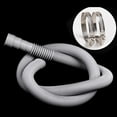 thumbnail image 1 of Clearance Washing machine hose under $6,Drains Hose, Extended Drains Hose For Washing Machine 1 Hose Clamp Washing Machine Hose 2PC, 1 of 3
