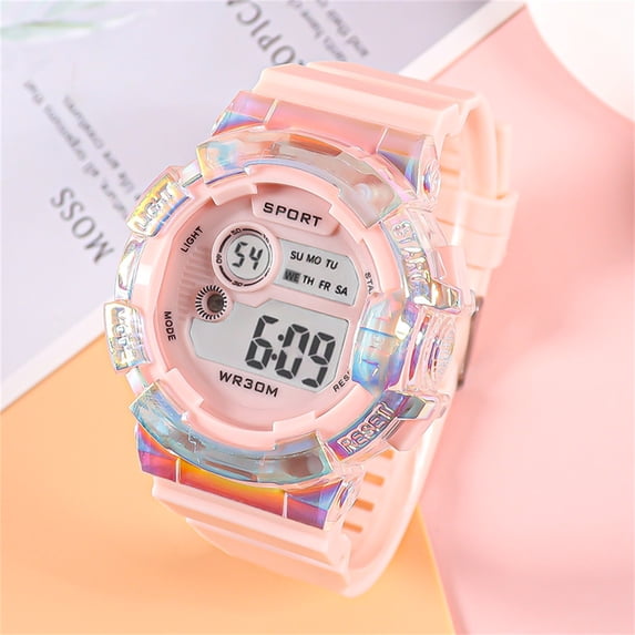 Clearance Watches Men's Digital Watch Sports Electronic Watch With Luminous Display, Running Timer, Alarm Clock, Resistant Fitness Watch For Outdoor Activities Watches With Leather Strap Minimalist F