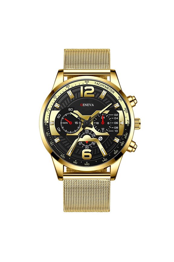 Clearance Watches Mens Leather Business Fashion Watch Strap Watch For Gift Giving Business Sports Timepiece for Casual Outdoor Use, Fashion Watch for Men's Gift and Daily Wear