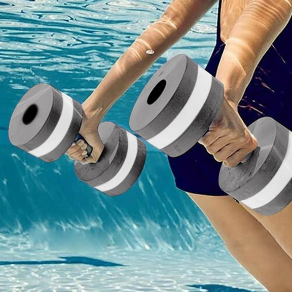 Clearance Water Foam Dumbbell Aquatic Aerobics Foam Dumbbell Pool Fitness Tools Barbells Exercise Dumbbells for Swimming Pool & Water Exercise 1Pc