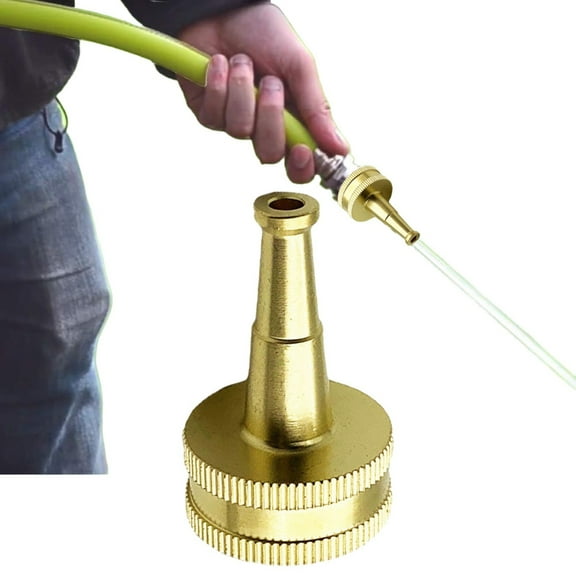 Clearance Water Pipe Nozzle under $5,High Pressure Sweeper Sprayer Hose Nozzle Adapter Leak Solid Brass Construction For Durability And Strong Water Flow