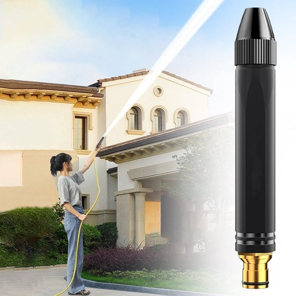 Clearance Water Pipe Nozzle under $5,Metal Long Rod Sprinkler Nozzle 360° Rotation Multifunctional High Pressure Hose Nozzle Sprayer