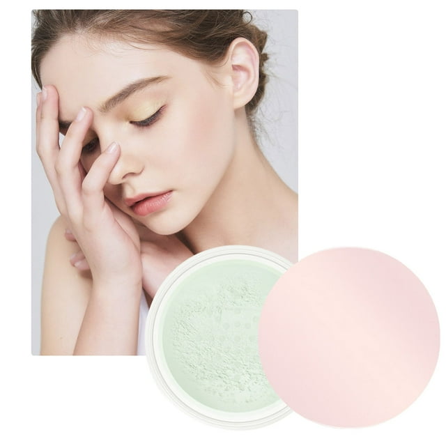 Clearance!Weaklki Setting Powder Makeup,Translucent Powder Setting Powder,Loose Powder,Bake&Set Setting Powder-Lightweight,Talc-Free Finishing Powder for Face Makeup with a Soft,#Green