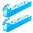 thumbnail image 1 of Clearance! Weekly Pill Organizer 2-Pack, JATOK Weekly Pill Box, Pill Case, Medicine Organizer for Vitamins, Fish Oils or Supplements, 1 of 7