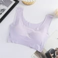 thumbnail image 1 of Weikingp Bras for Women Bras for Women Thin Padded Comfort Wireless Bra Breathable Bralette for Sleep Everyday Bra Bralettes for Women Push Up Bra Purple 2Xl, 1 of 9