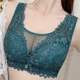 thumbnail image 1 of Clearance! Weikingp Bras for Women Women'S Deep V Traceless Latex Gathered And Breathable Adjustable And Sexy Bra Womens Underwear Push Up Bra Green 42, 1 of 4