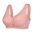 thumbnail image 1 of Clearance! Weikingp Bras for Women Women Sexy Front Button Shaping Cup Adjustable Shoulder Strap Large Size Underwire Bra Bralettes for Women Push Up Bra Pink S, 1 of 8