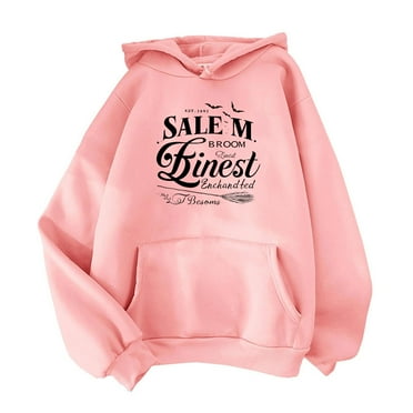 Clearance! Weikingp Hoodies for Women Women'S Autumn and Winter Versatile Printed Hooded Sweatshirt with Pockets Fall Tops for Women 2024 Sweatshirt for Women Pink 3Xl