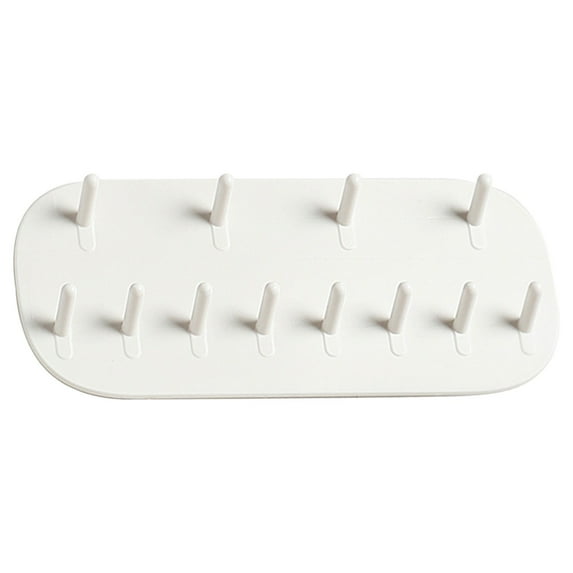 Clearance! White Jewelry Storage Hook Wall Mounted No Drill Jewelry Display Rack Elegant Accessory Organizer For Necklaces Earrings And Bracelets