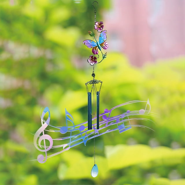 Clearance Wind Chimes Outdoor Clearances, Butterflies Aluminum Tube