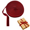 thumbnail image 1 of Clearance Wine Red Velvet Ribbon Roll, Single-Sided Soft Craft Ribbon for Gift Wrapping Bow Making Christmas DIY Decor, 1 of 5