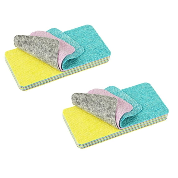 Clearance Wipes under $7 12 Layer Microfiber Sponge Peelable Layered Cleaning Rainbow Sponge Block 12 Layer Tearable Rainbow Rag Reusable Dish Sponge For Cars Glass Furniture