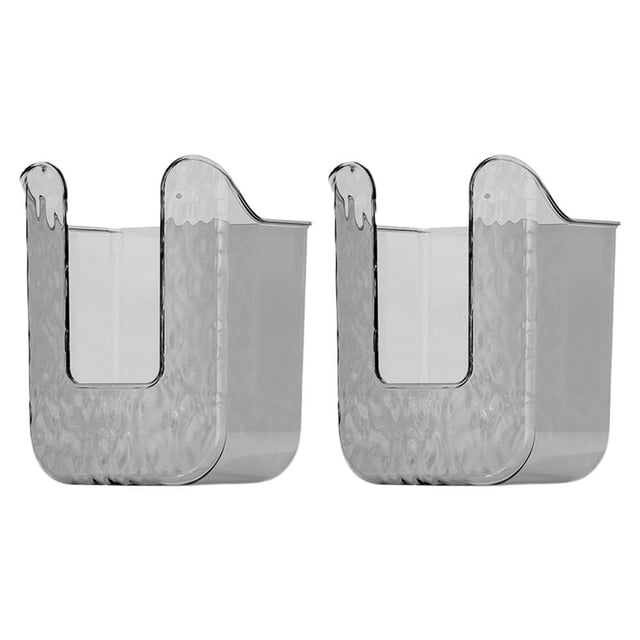 2-Pack Wall Mount Wipes Holder - Flushable Wipe Storage For Kitchen & Bathroom