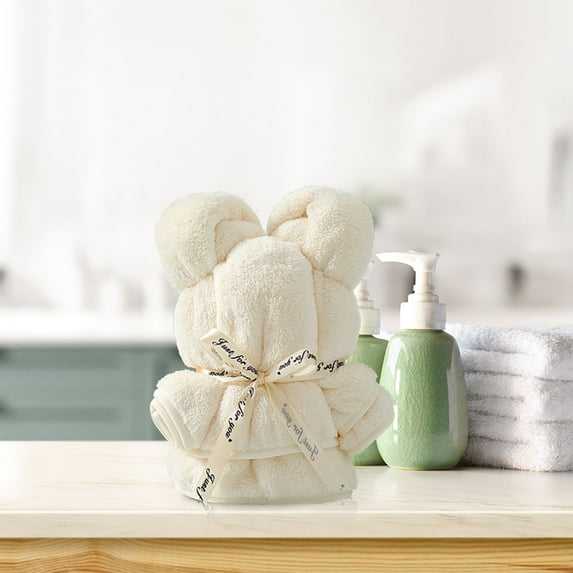 Clearance Wipes under $5 Bath Towel Baby Gift Bear Shape Packed Coral Velvet Gift Pineapple Plaid Towel Gift Bear Towel