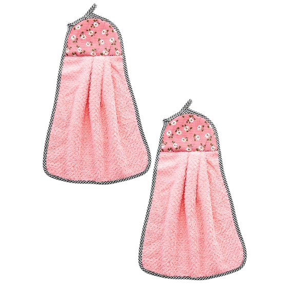 Clearance Wipes under $6 Nonstick Oil Coral Velvet Hanging Hand Towels Kitchen Dishclout