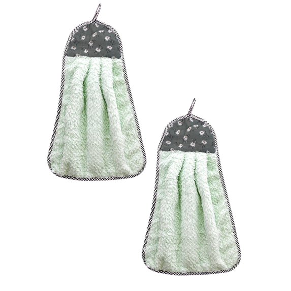 Clearance Wipes under $6 Nonstick Oil Coral Velvet Hanging Hand Towels Kitchen Dishclout