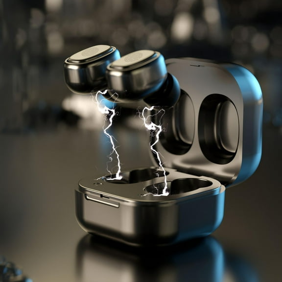 Wireless Bluetooth Earbuds, 75Hrs Playback, LED Display Charging Case, Ear Hooks, IPX7 Waterproof, Over-Ear Design for Sports, Running, Workout