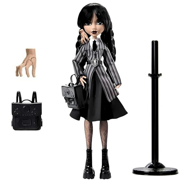 Clearance Wivi Wednesday Doll and Accessories, Wednesday Addams